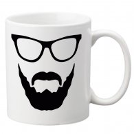 szakállas geek bögre