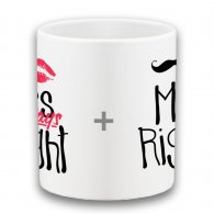 mr Right és mrs always Right bögre