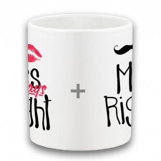 mr Right és mrs always Right bögre